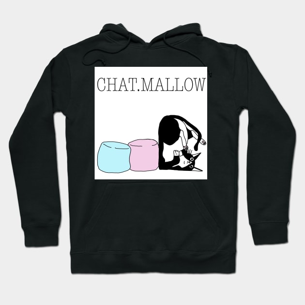 Cat.mallow Hoodie by Noamdelf06